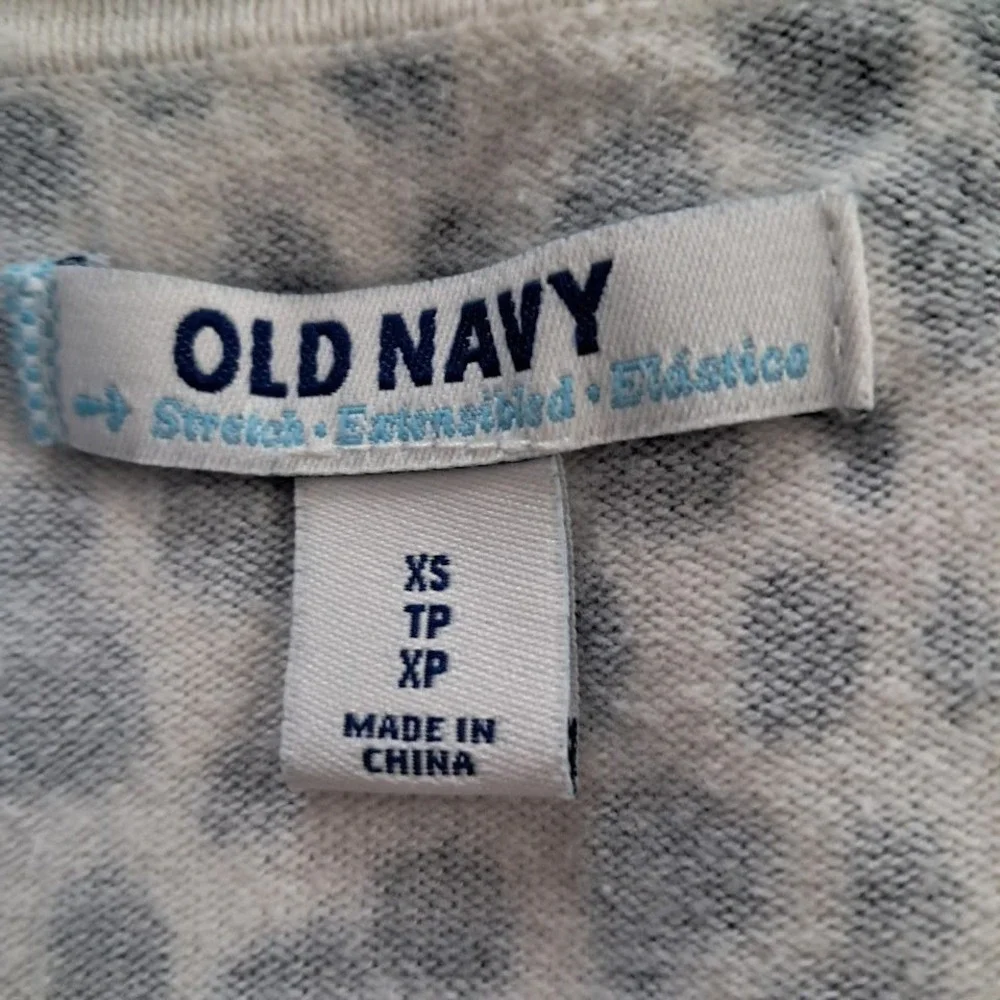 OLD NAVY XS Dalmatian Print Cardigan Sweater Long Sleeve Office‎ Preppy Layering
